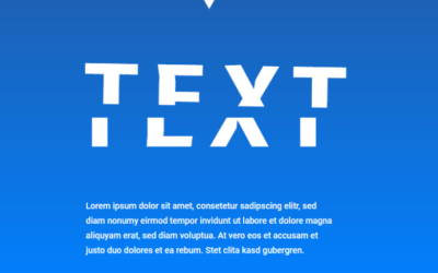 Design: Text zerschneiden Animation (Scroll-Effekt #10)